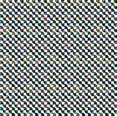 Geometrik şekilli kusursuz desen vektör çizimi  