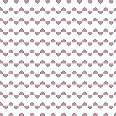 Geometrik şekilli kusursuz desen vektör çizimi  