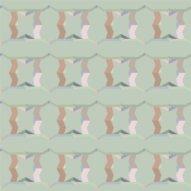 Geometrik şekilli kusursuz desen vektör çizimi  