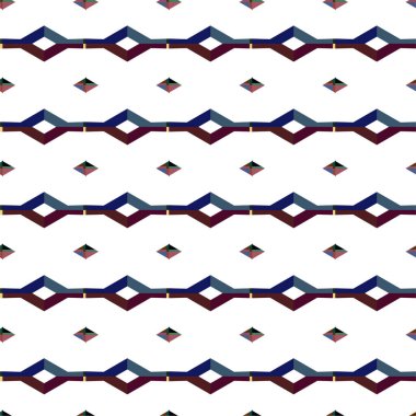 Geometrik şekilli kusursuz desen vektör çizimi  