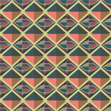 soyut geometrik dikişsiz desen, vektör illüstrasyonu