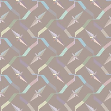 Geometrik şekilli kusursuz desen vektör çizimi    