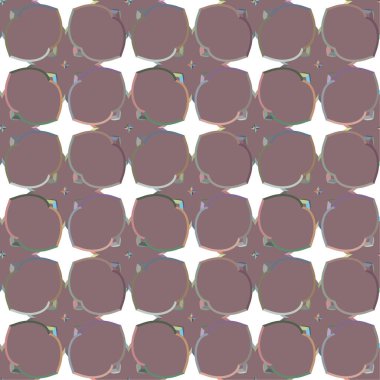 Geometrik şekilli kusursuz desen vektör çizimi  