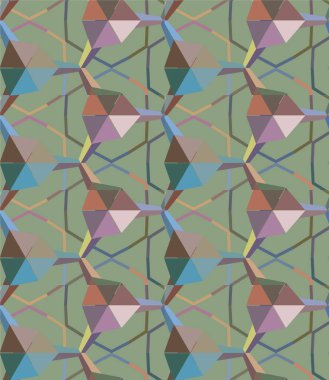 soyut geometrik dikişsiz desen, vektör illüstrasyonu