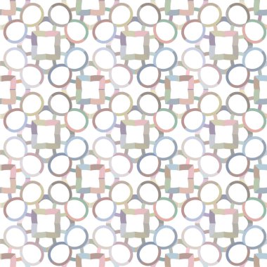 Geometrik şekilli kusursuz desen vektör çizimi    