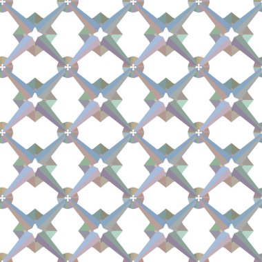 Geometrik soyut dikişsiz desen, vektör illüstrasyonu