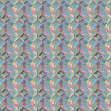 Geometrik şekilli kusursuz desen vektör çizimi  