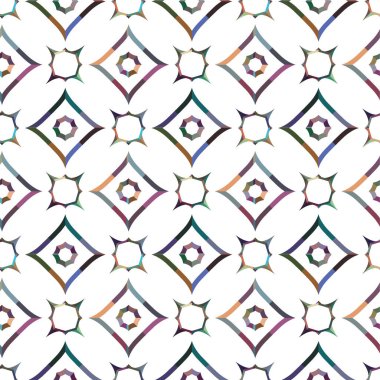 Geometrik soyut dikişsiz desen, vektör illüstrasyonu
