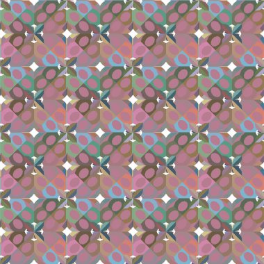 Geometrik soyut dikişsiz desen, vektör illüstrasyonu