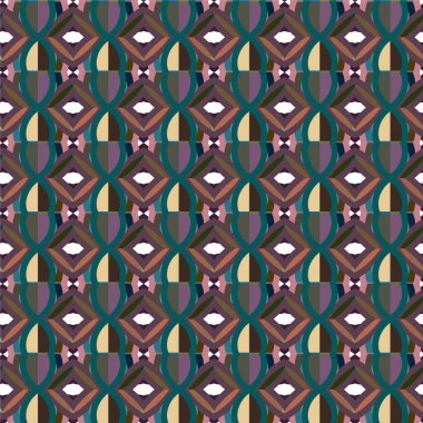 soyut geometrik dikişsiz desen, vektör illüstrasyonu