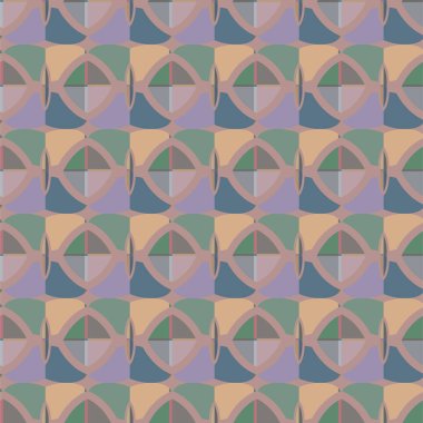 Geometrik soyut dikişsiz desen, vektör illüstrasyonu