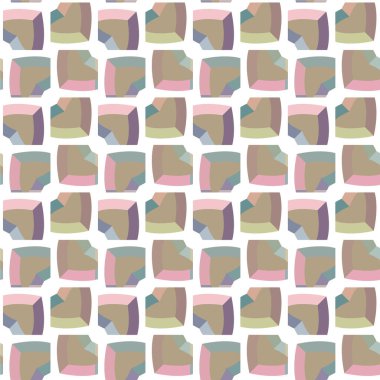 Geometrik şekilli kusursuz desen vektör çizimi  