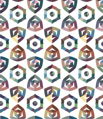 soyut geometrik dikişsiz desen, vektör illüstrasyonu 