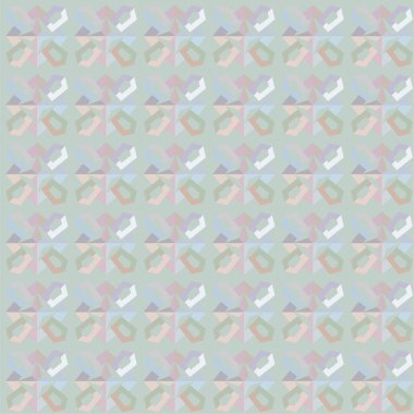 Geometrik şekilli kusursuz desen vektör çizimi
