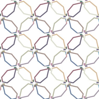 soyut geometrik dikişsiz desen, vektör illüstrasyonu