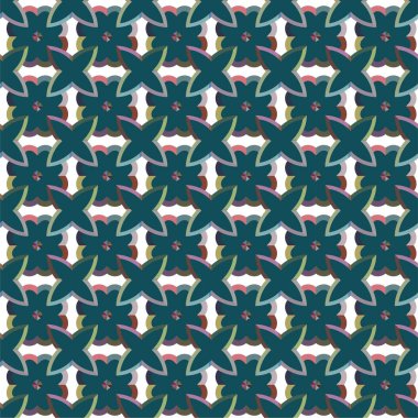 soyut geometrik dikişsiz desen, vektör illüstrasyonu