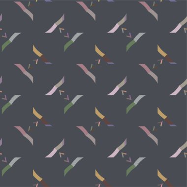 Geometrik şekilli kusursuz desen vektör çizimi