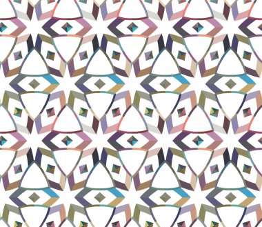 soyut geometrik dikişsiz desen, vektör illüstrasyonu
