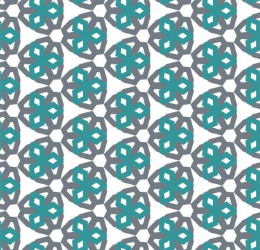 Geometrik soyut dikişsiz desen, vektör illüstrasyonu