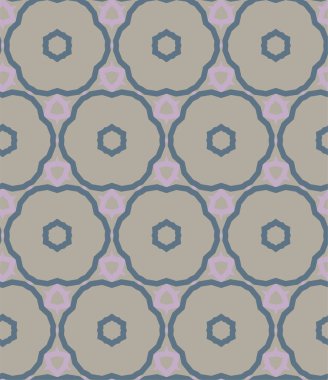 Geometrik şekilli kusursuz desen vektör çizimi  