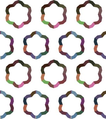 Geometrik soyut dikişsiz desen, vektör illüstrasyonu