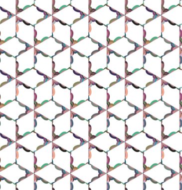 Geometrik soyut dikişsiz desen, vektör illüstrasyonu