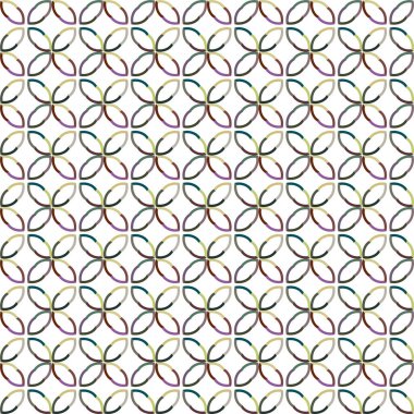 Geometrik soyut dikişsiz desen, vektör illüstrasyonu