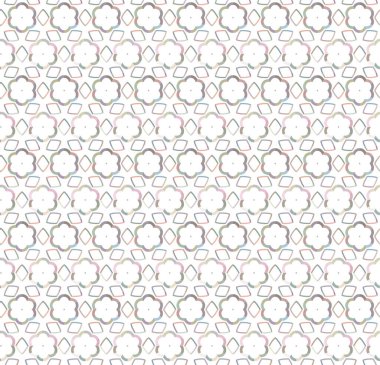 Geometrik soyut dikişsiz desen, vektör illüstrasyonu