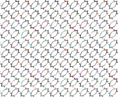soyut geometrik dikişsiz desen, vektör illüstrasyonu