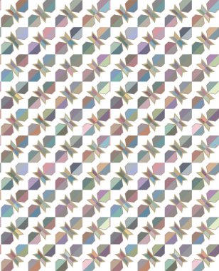 Geometrik şekilli kusursuz desen vektör çizimi    