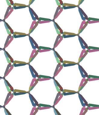Geometrik şekilli kusursuz desen vektör çizimi