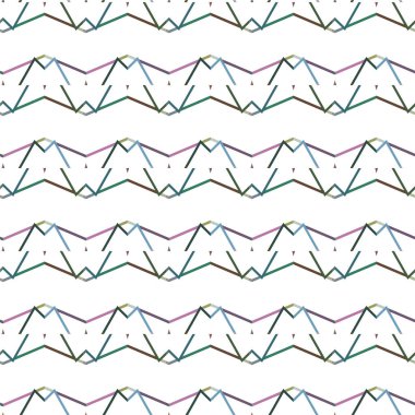 Geometrik soyut dikişsiz desen, vektör illüstrasyonu