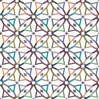 soyut geometrik dikişsiz desen, vektör illüstrasyonu