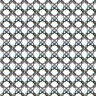 Geometrik soyut dikişsiz desen, vektör illüstrasyonu