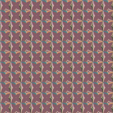 Geometrik soyut dikişsiz desen, vektör illüstrasyonu