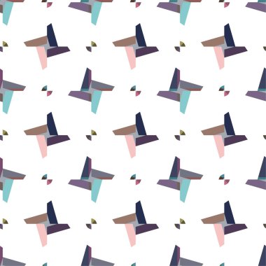 soyut geometrik dikişsiz desen, vektör illüstrasyonu