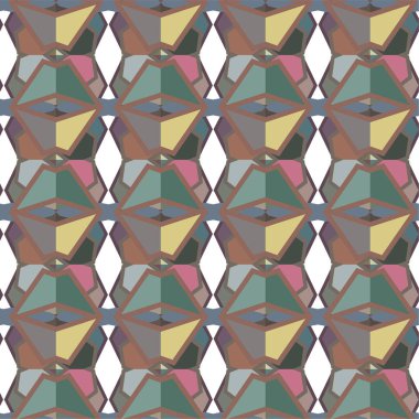 soyut geometrik dikişsiz desen, vektör illüstrasyonu