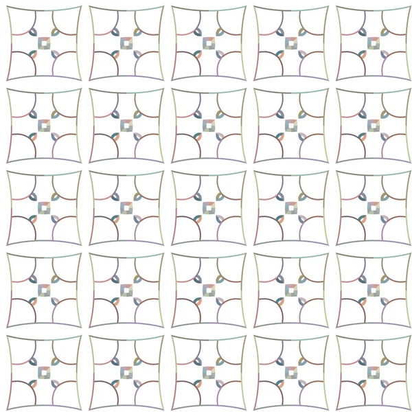 Patrón Sin Costura Con Formas Geométricas Vector Ilustración — Archivo Imágenes Vectoriales