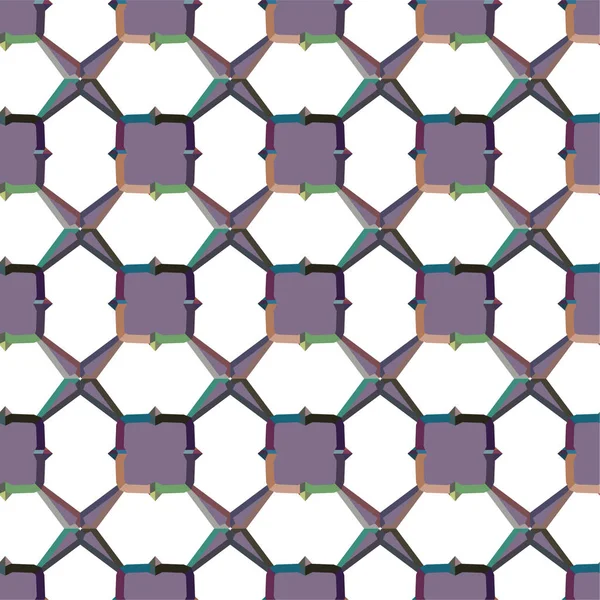 Resumo Padrão Geométrico Sem Costura Ilustração Vetorial — Vetor de Stock