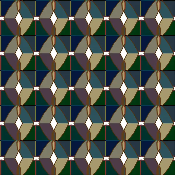 Patrón Inconsútil Geométrico Abstracto Ilustración Vectorial — Archivo Imágenes Vectoriales