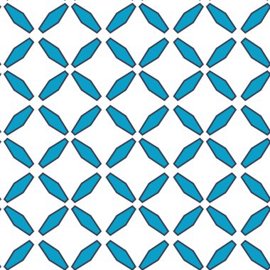 Geometrik şekilli kusursuz desen vektör çizimi