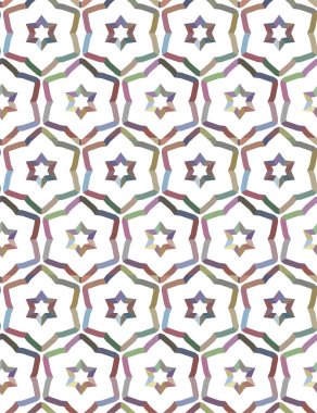 Geometrik soyut dikişsiz desen, vektör illüstrasyonu
