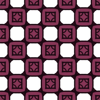 Geometrik şekilli kusursuz desen vektör çizimi