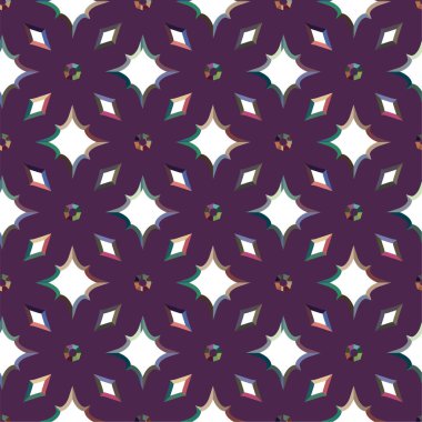 soyut geometrik dikişsiz desen, vektör illüstrasyonu