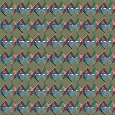 Geometrik soyut dikişsiz desen, vektör illüstrasyonu