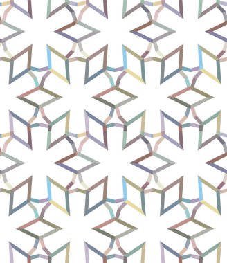 soyut geometrik dikişsiz desen, vektör illüstrasyonu