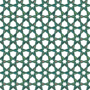 Geometrik soyut dikişsiz desen, vektör illüstrasyonu