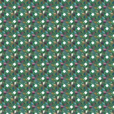 Geometrik şekilli kusursuz desen vektör çizimi