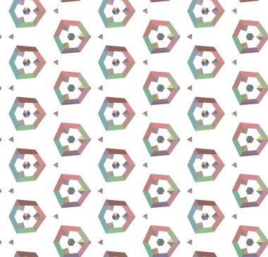 soyut geometrik dikişsiz desen, vektör illüstrasyonu