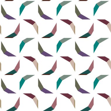 Geometrik soyut dikişsiz desen, vektör illüstrasyonu